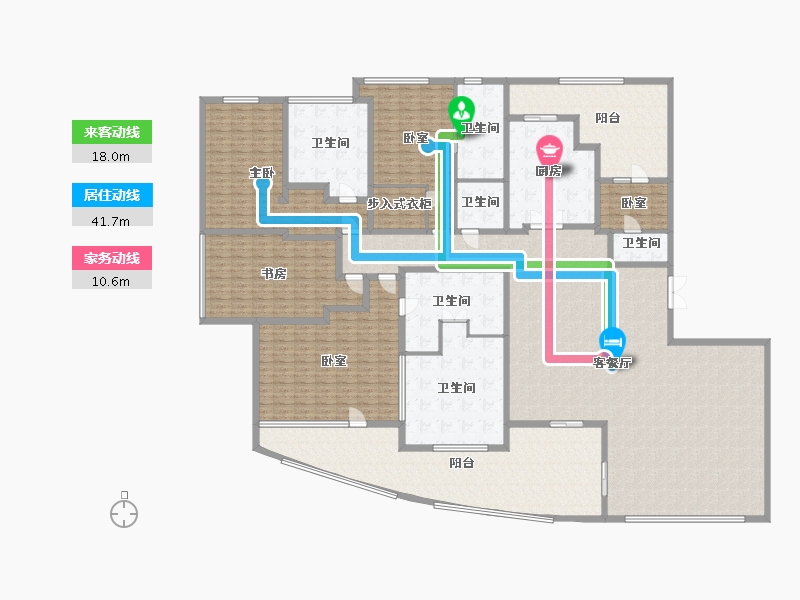 广东省-广州市-侨鑫汇悦台-358.47-户型库-动静线