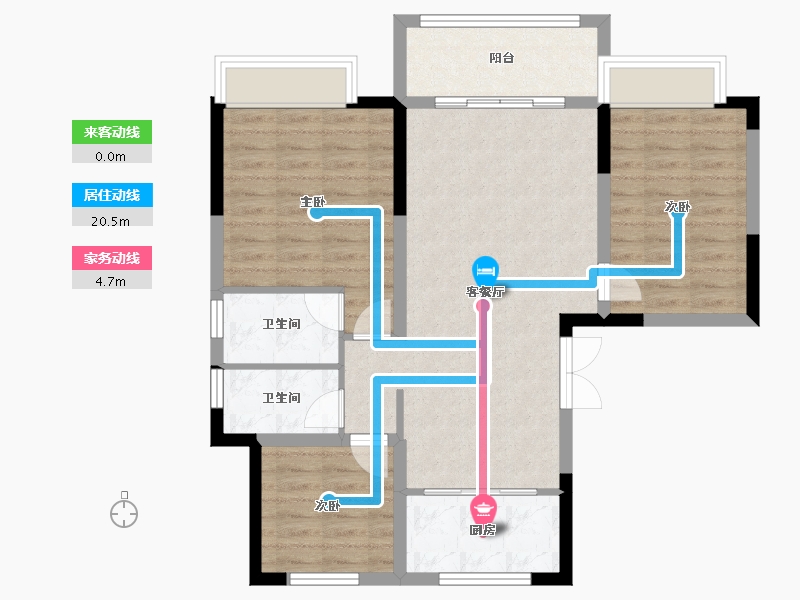 河北省-廊坊市-府东新区-99.20-户型库-动静线