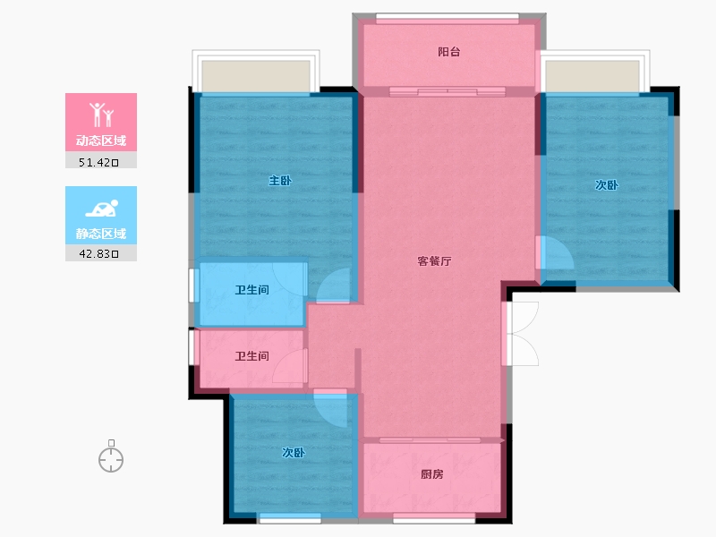 河北省-廊坊市-府东新区-99.20-户型库-动静分区