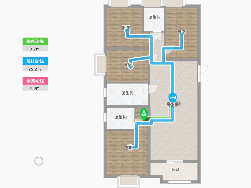 福建省-泉州市-万科·城市之光-二期-115.41-户型库-动静线