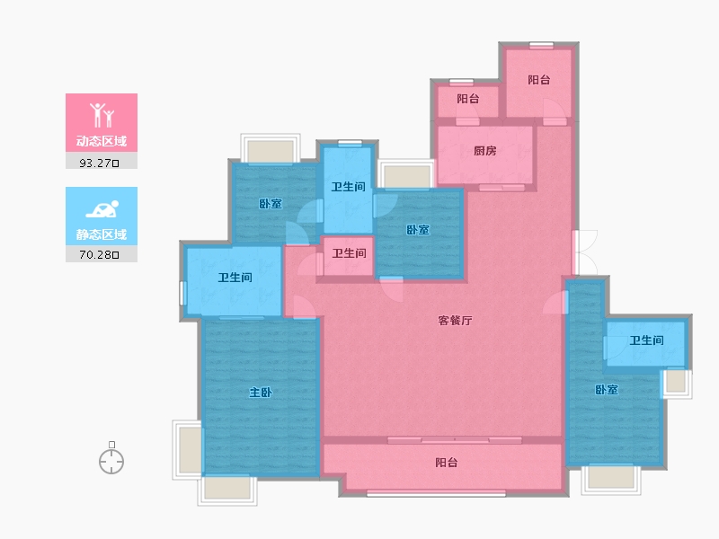 广东省-惠州市-嘉旺城-152.08-户型库-动静分区