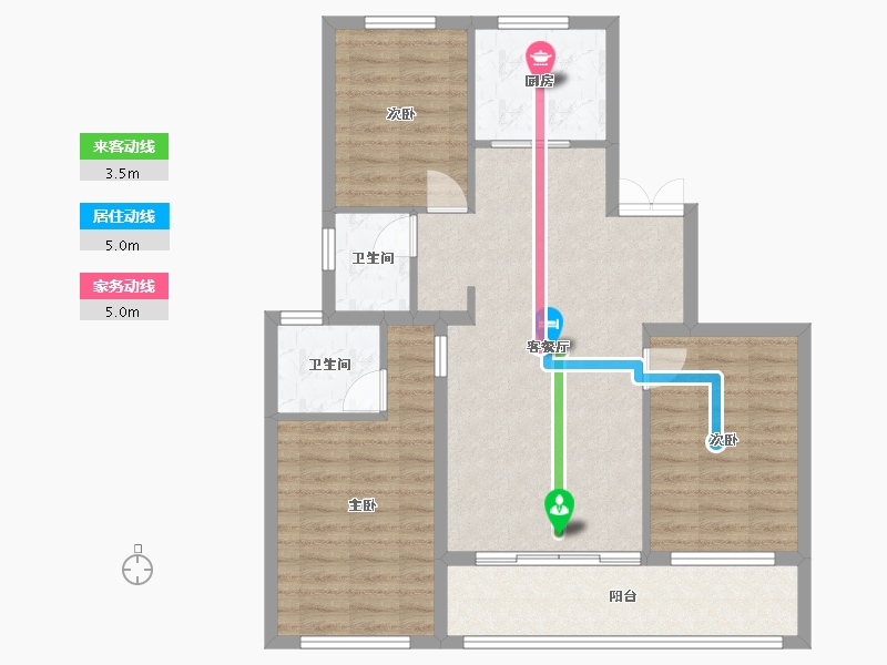 福建省-南平市-和家园文秀湖畔-92.00-户型库-动静线