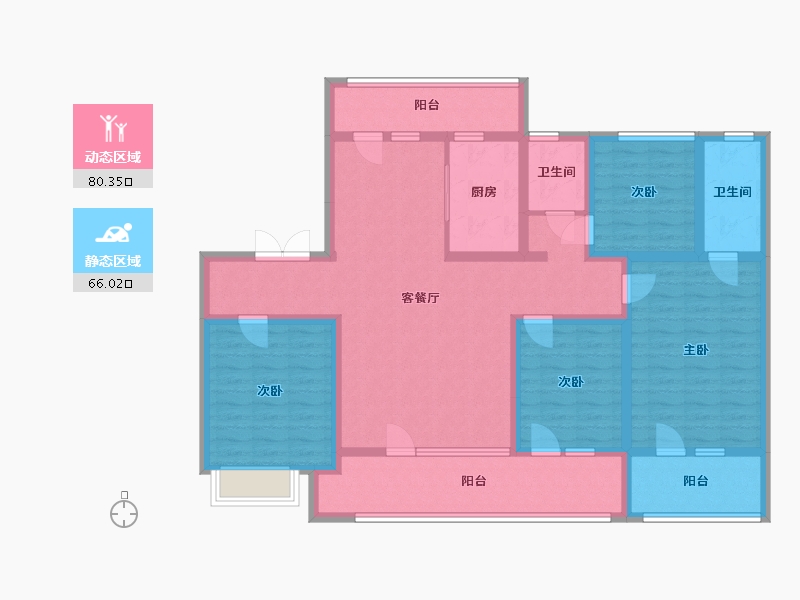 山东省-济宁市-青特瑞马星悦-112.00-户型库-动静分区