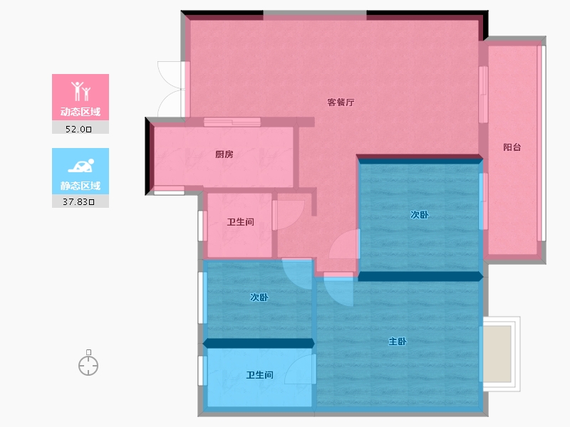 江西省-赣州市-保利嘉福领秀山-88.00-户型库-动静分区