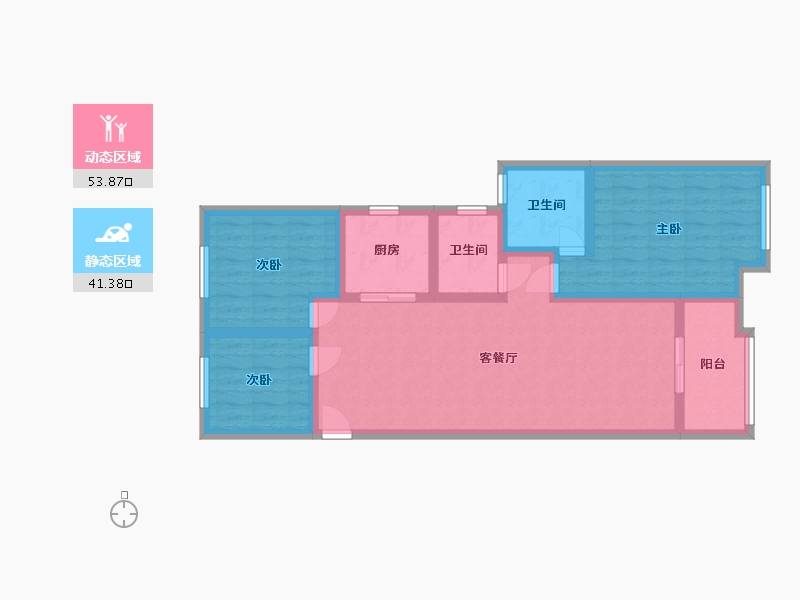 河北省-邯郸市-康翔如意壹号-93.56-户型库-动静分区