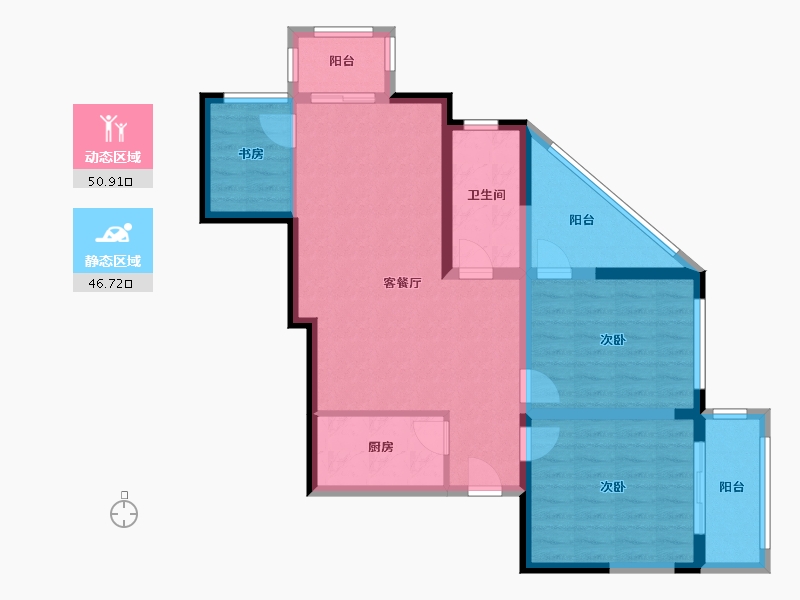 河南省-郑州市-东明花园-120.00-户型库-动静分区