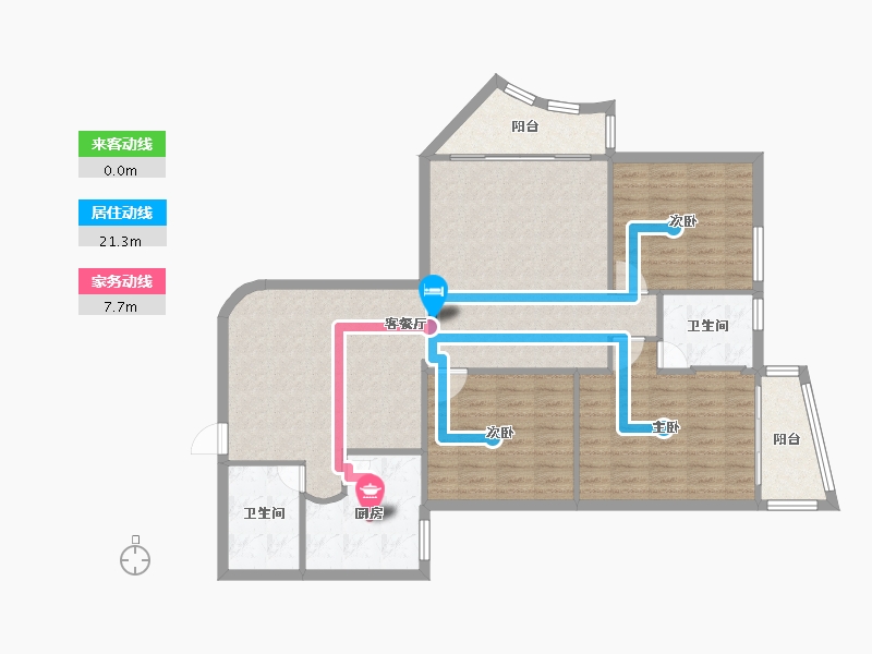 福建省-福州市-金山明珠-118.00-户型库-动静线