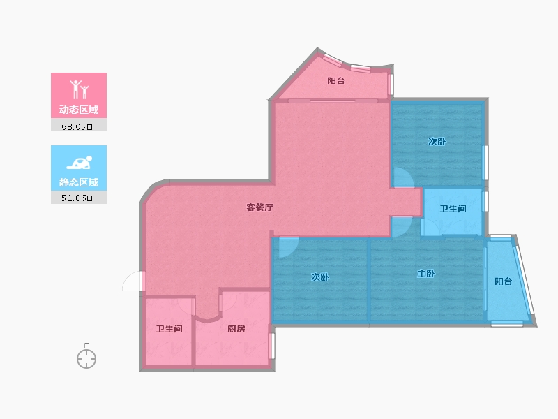 福建省-福州市-金山明珠-118.00-户型库-动静分区