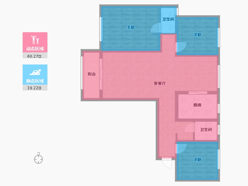 河南省-周口市-万基东方花园-96.00-户型库-动静分区