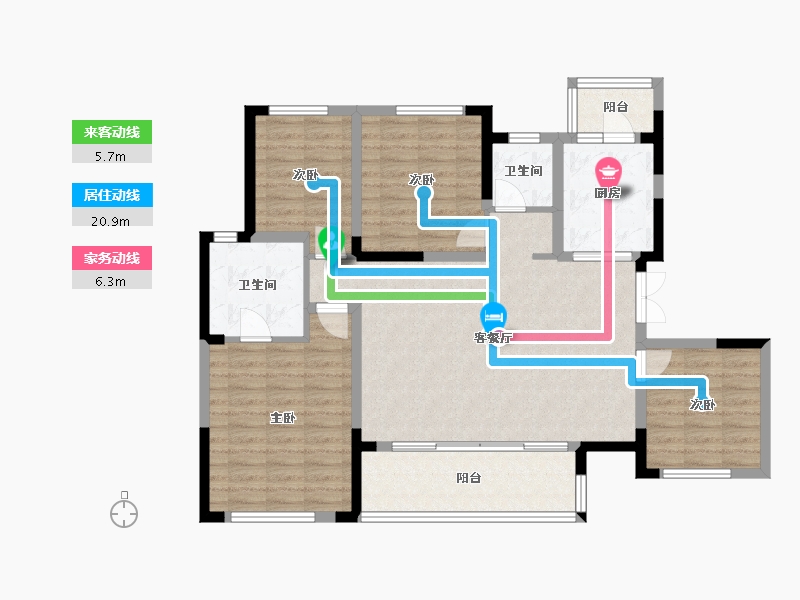 四川省-内江市-万为江南里-120.00-户型库-动静线