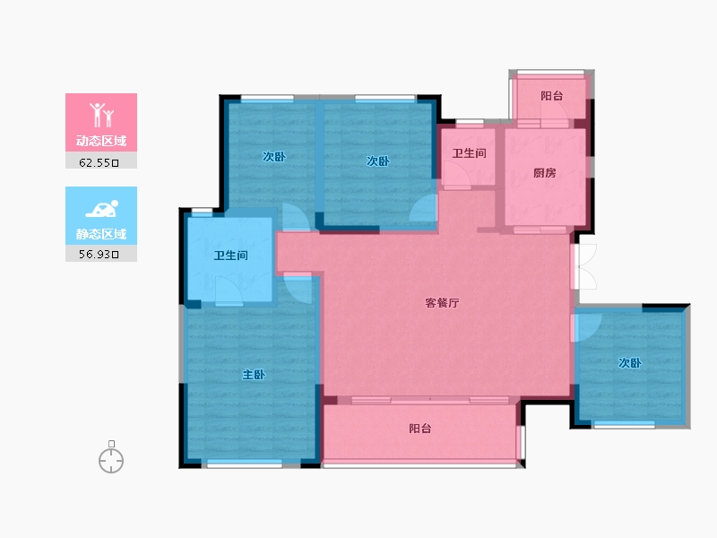 四川省-内江市-万为江南里-120.00-户型库-动静分区