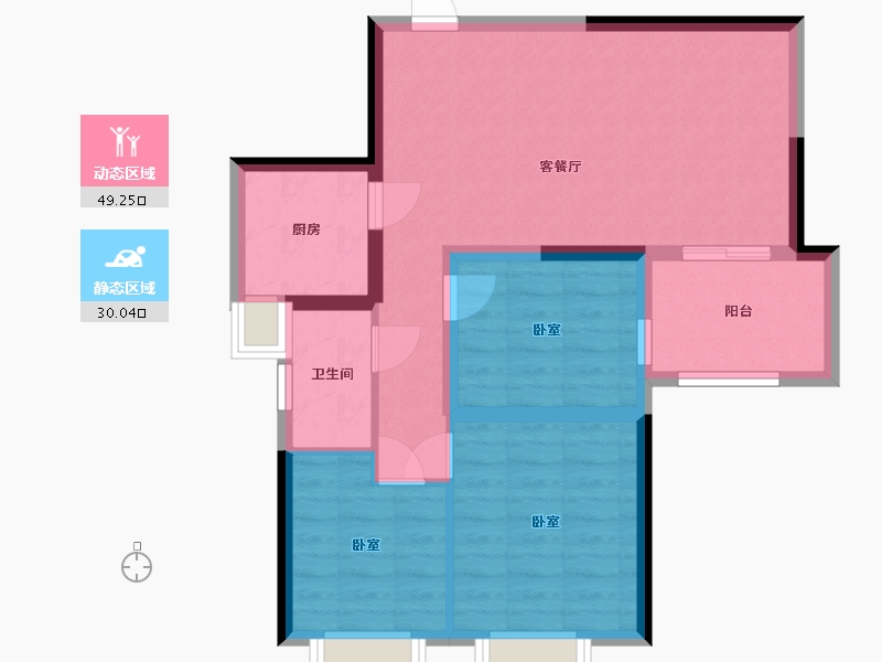 广东省-珠海市-天庆晋海岸-70.08-户型库-动静分区