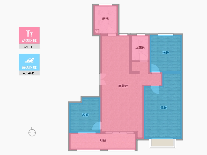 山东省-临沂市-远洋城·大家-101.13-户型库-动静分区