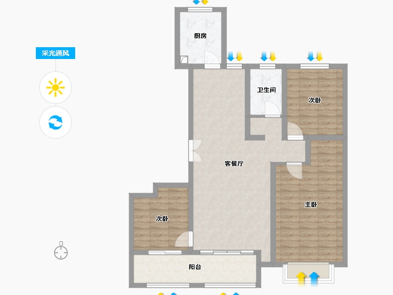 山东省-临沂市-远洋城·大家-101.13-户型库-采光通风