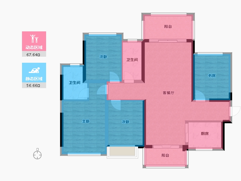 广西壮族自治区-玉林市-梧桐墅清华苑-101.20-户型库-动静分区