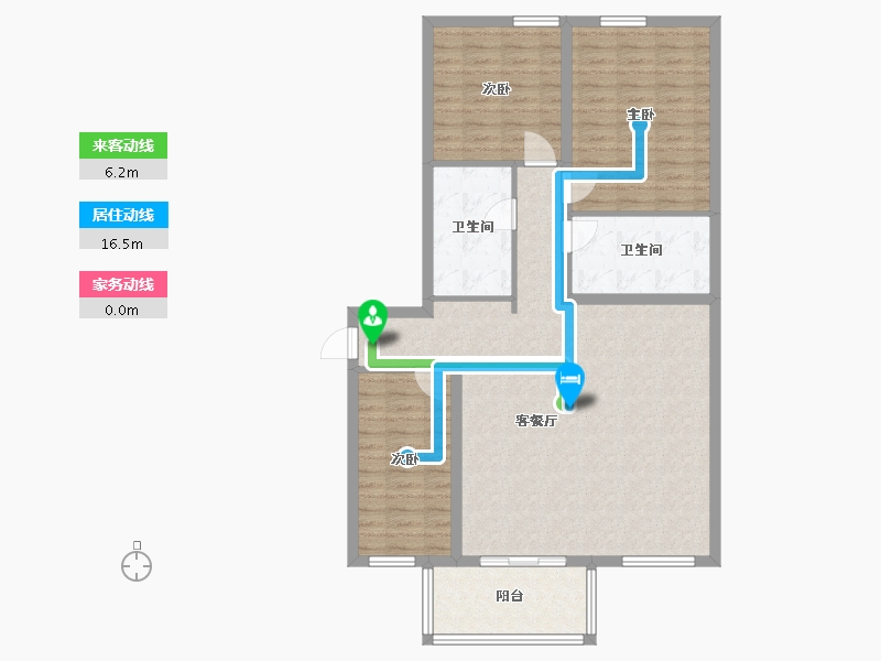 香港特别行政区-北区-GSD-104.00-户型库-动静线