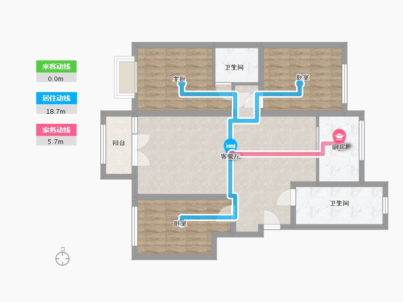 河北省-邢台市-繁华里-101.00-户型库-动静线