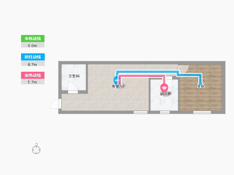 甘肃省-兰州市-飞天家园-C区-53.94-户型库-动静线