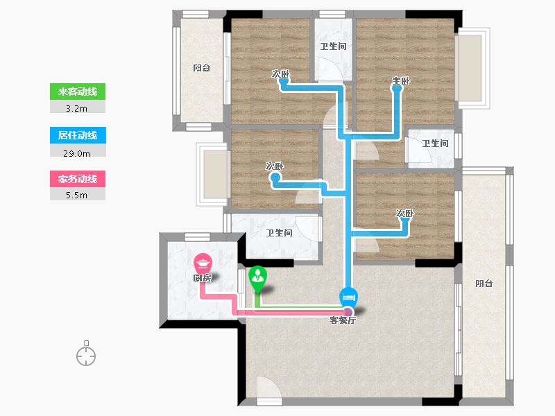 广东省-梅州市-黄金海岸-110.40-户型库-动静线