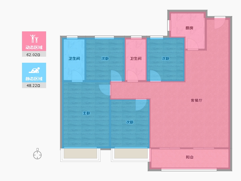 河南省-洛阳市-和昌云庭-109.00-户型库-动静分区