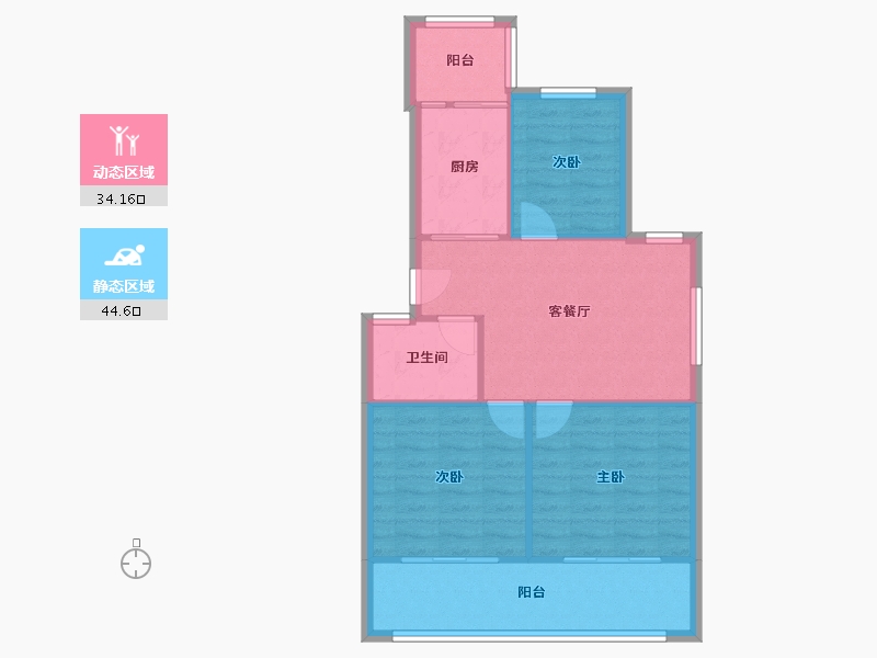 河南省-郑州市-河南省农业科学院东家属院-76.00-户型库-动静分区