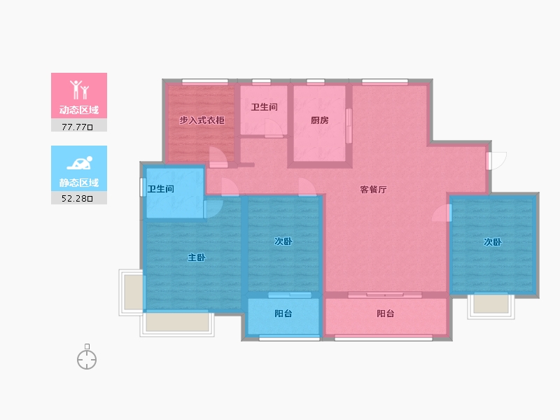 山东省-临沂市-智圣名庭-116.00-户型库-动静分区