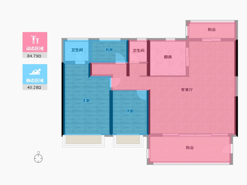 广东省-汕头市-雍颐湾-120.00-户型库-动静分区