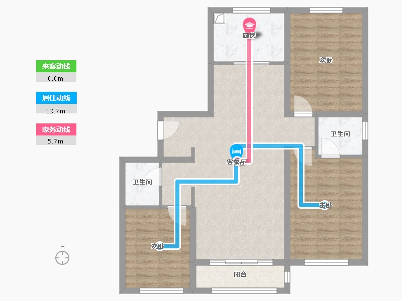 山西省-大同市-桐城新林-103.20-户型库-动静线