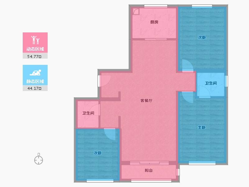 山西省-大同市-桐城新林-103.20-户型库-动静分区