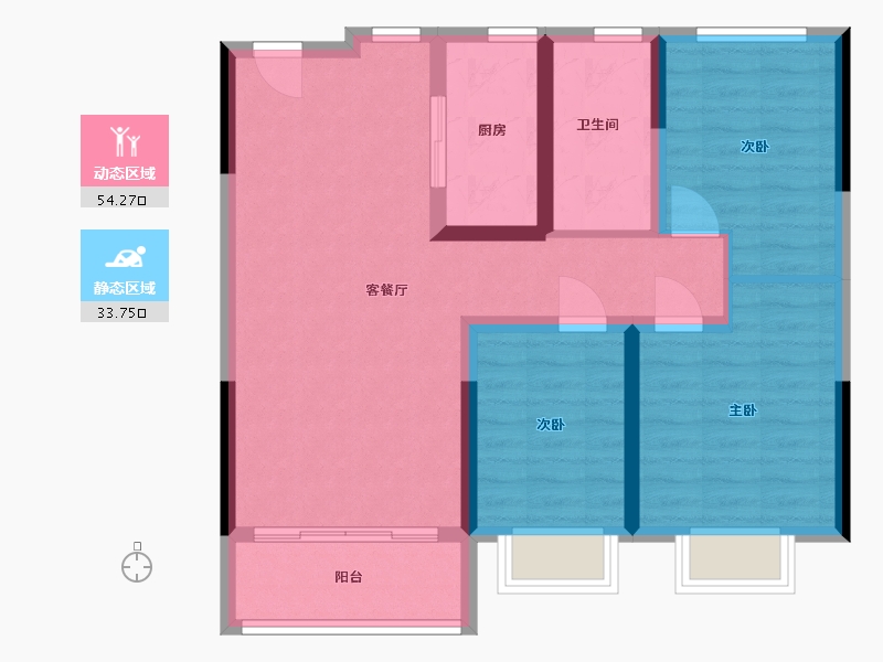 山东省-德州市-马厂街-88.00-户型库-动静分区