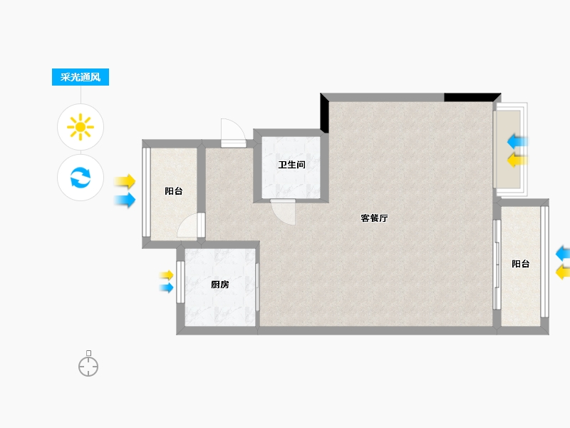 浙江省-绍兴市-万科君望-153.60-户型库-采光通风