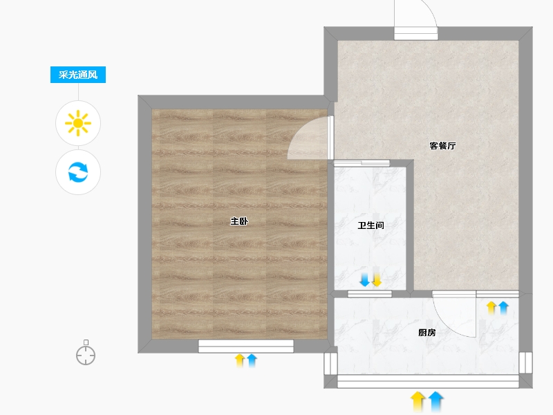 四川省-成都市-锦绣街-5号院-32.00-户型库-采光通风