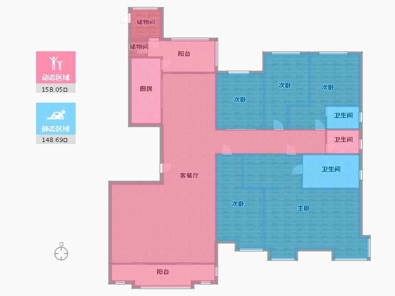 甘肃省-兰州市-碧桂园-289.62-户型库-动静分区