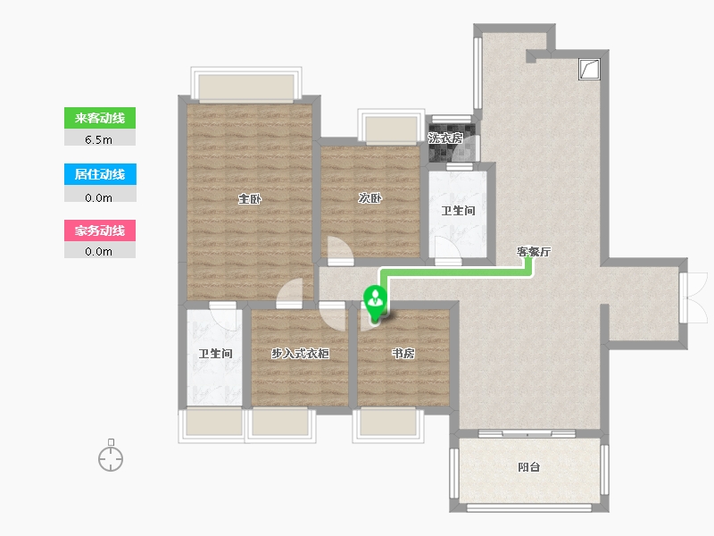 贵州省-贵阳市-中天未来方舟-118.62-户型库-动静线