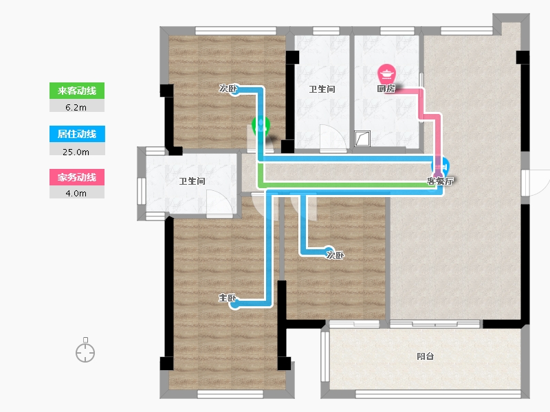 福建省-漳州市-品润滨江美域-100.00-户型库-动静线