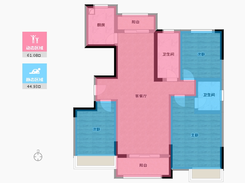 河南省-驻马店市-合和新城-107.24-户型库-动静分区