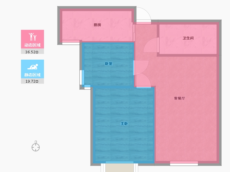 天津-天津市-淮和园-56.00-户型库-动静分区