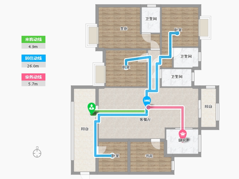 广东省-汕尾市-天悦龙庭-140.00-户型库-动静线