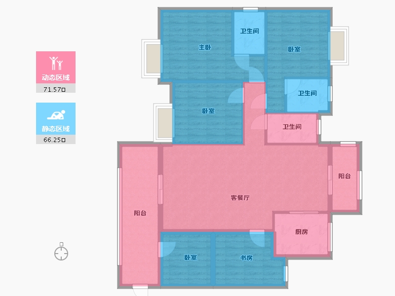 广东省-汕尾市-天悦龙庭-140.00-户型库-动静分区