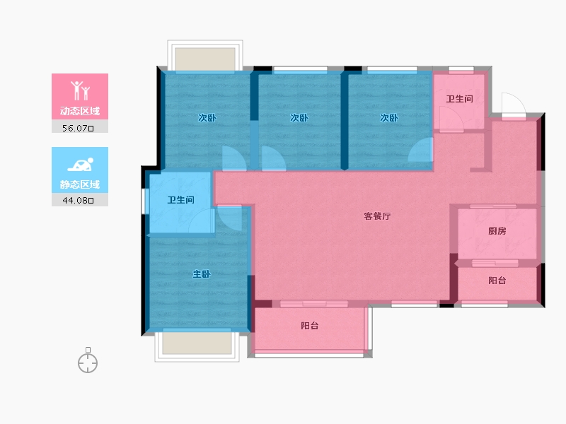 四川省-眉山市-天府智慧城-100.00-户型库-动静分区