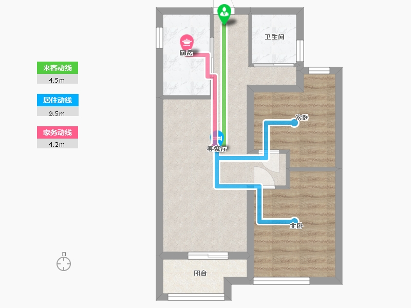 福建省-福州市-福州国贸学原-三期-52.30-户型库-动静线