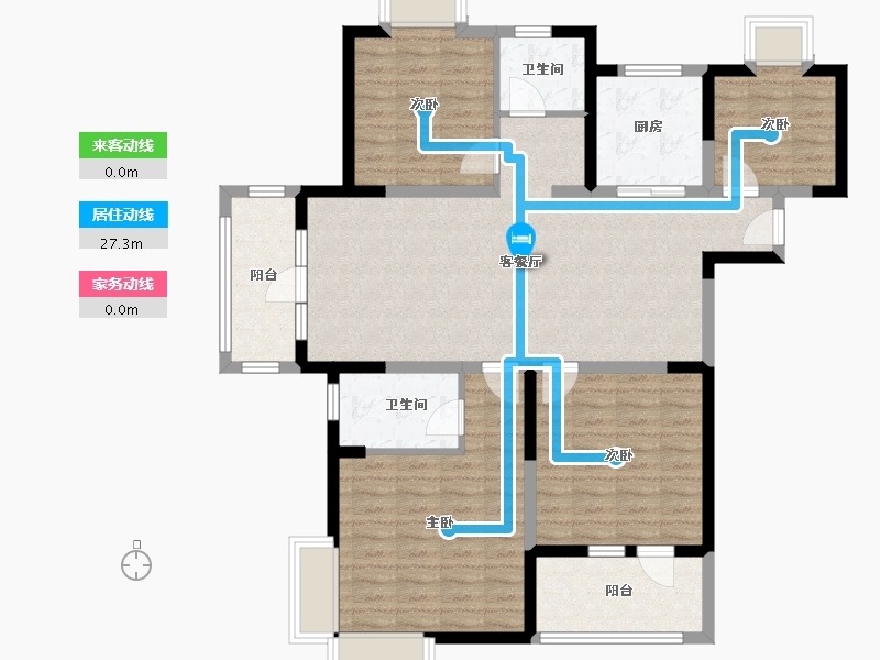 安徽省-合肥市-安百苑D区-109.60-户型库-动静线