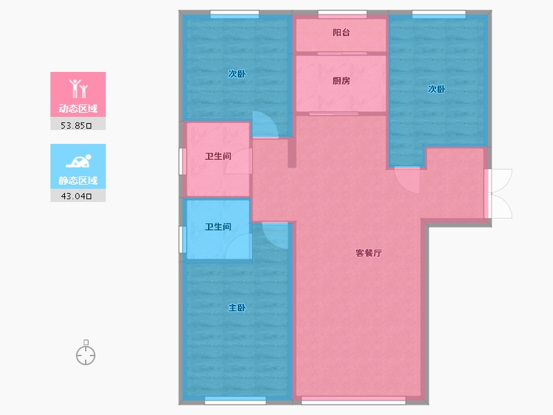 山西省-大同市-上华琚-97.33-户型库-动静分区