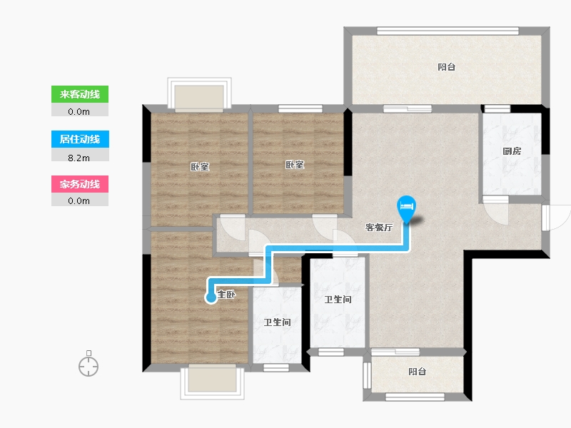 广西壮族自治区-南宁市-御水元筑-95.00-户型库-动静线