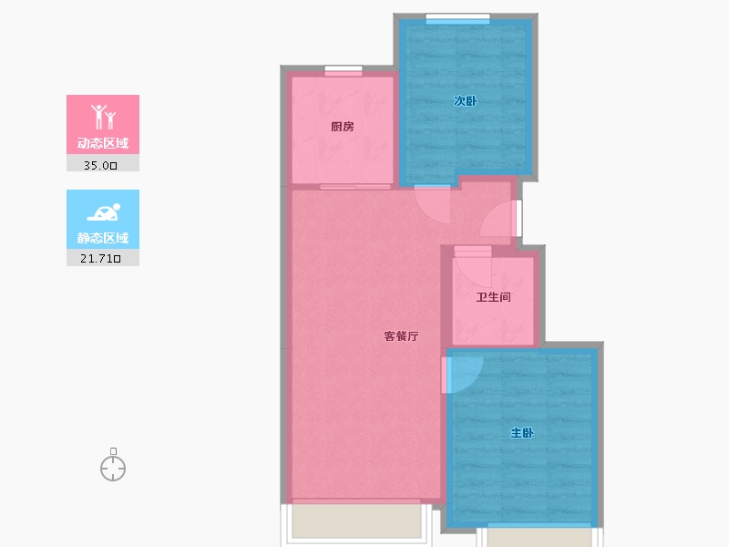 北京-北京市-春和印象-57.24-户型库-动静分区