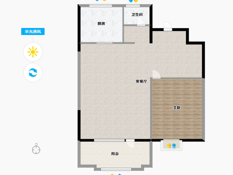 山东省-青岛市-花样年碧云湾-140.00-户型库-采光通风