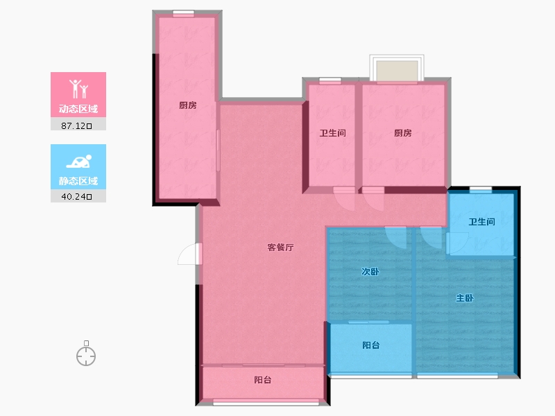 湖南省-常德市-青年新城-100.00-户型库-动静分区