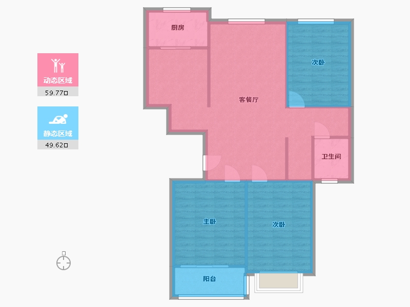 河南省-新乡市-永恒理想学府-100.00-户型库-动静分区