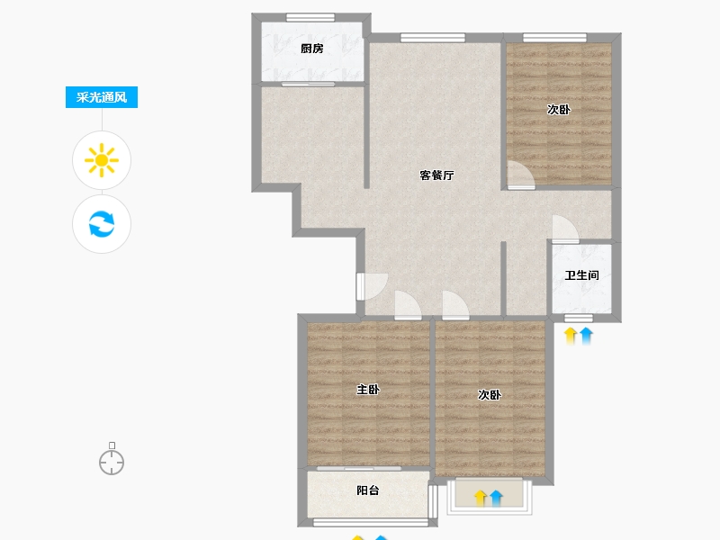 河南省-新乡市-永恒理想学府-100.00-户型库-采光通风