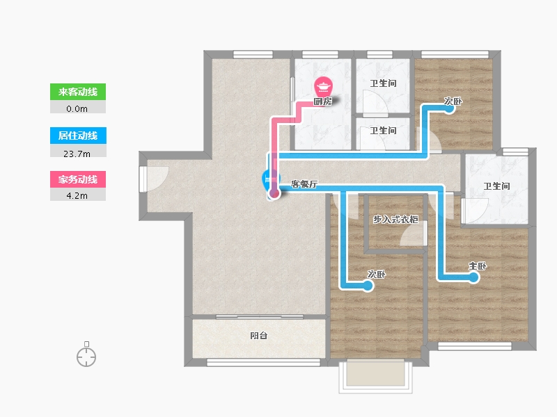 陕西省-西安市-全运村-110.00-户型库-动静线